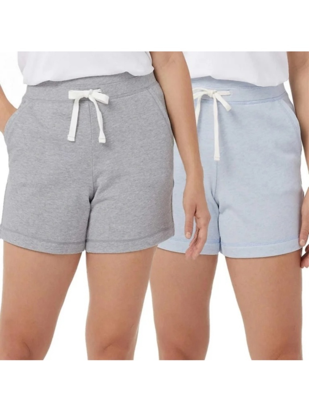 32 Degrees Women's 2-pack Ultra-soft Cotton Blend Jersey Casual Active Shorts